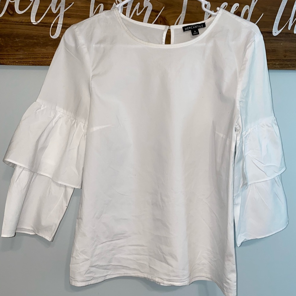 J.crew white shirt.
